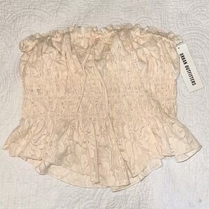 UO Peplum Strapless Top